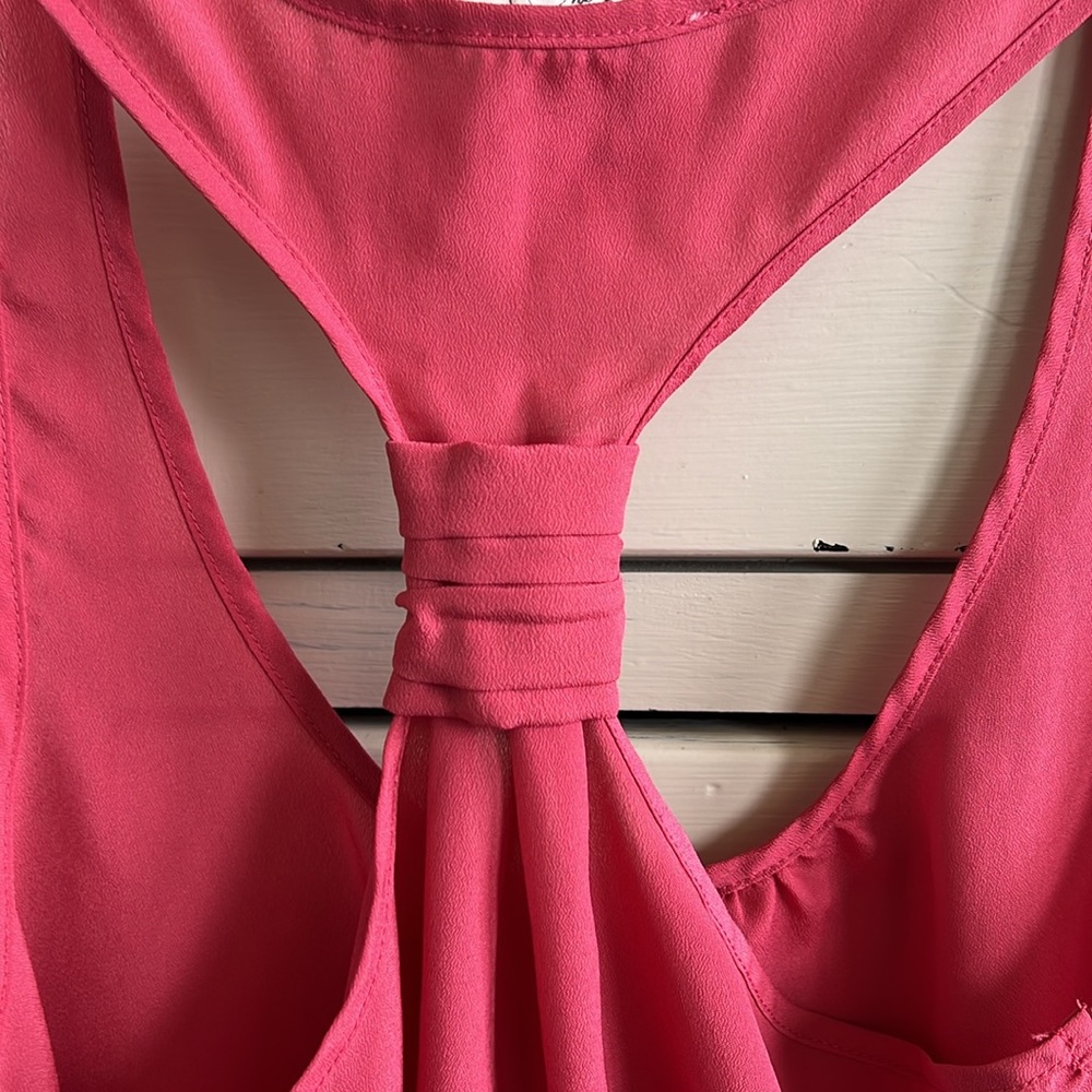 Pink racerback blouse - Picture 4 of 5